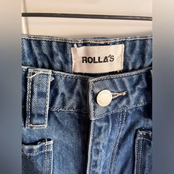 COPY - ROLLA’S High Rise Wide Leg Sailor Jeans size 30 Aussie 12 - Picture 4 of 8